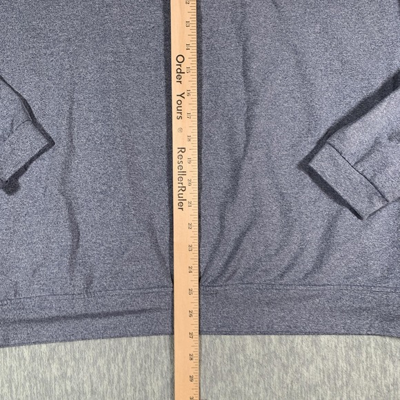 Stitch Sweater Mens XL Blue Heather Quarter Zip Golf Pullover Performance - Picture 9 of 12